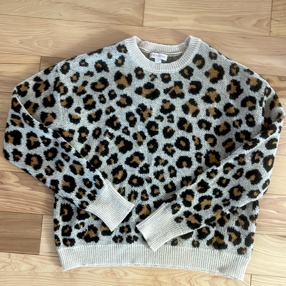 Knox Rose Cheetah Print Sweater
